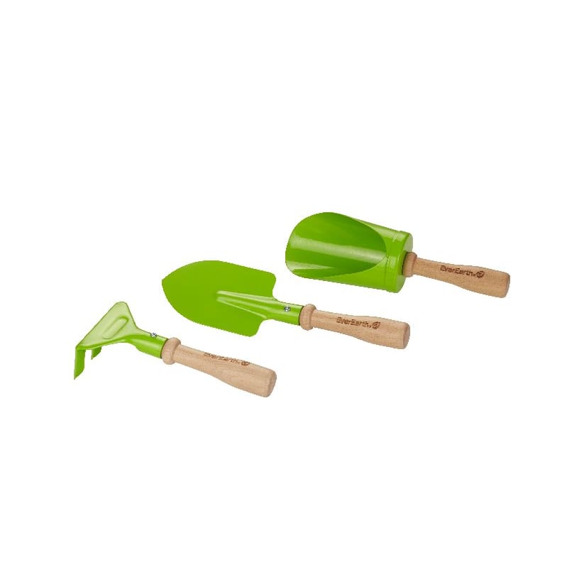 3 Piece Garden Hand Tool Set - Wooden Toys