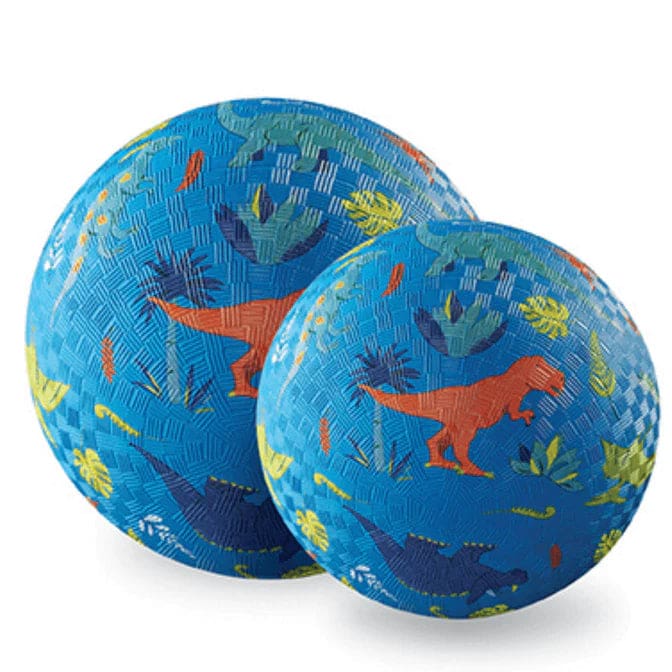 7 Inch Playground Ball - Dinosaur Land (Blue) - Toys