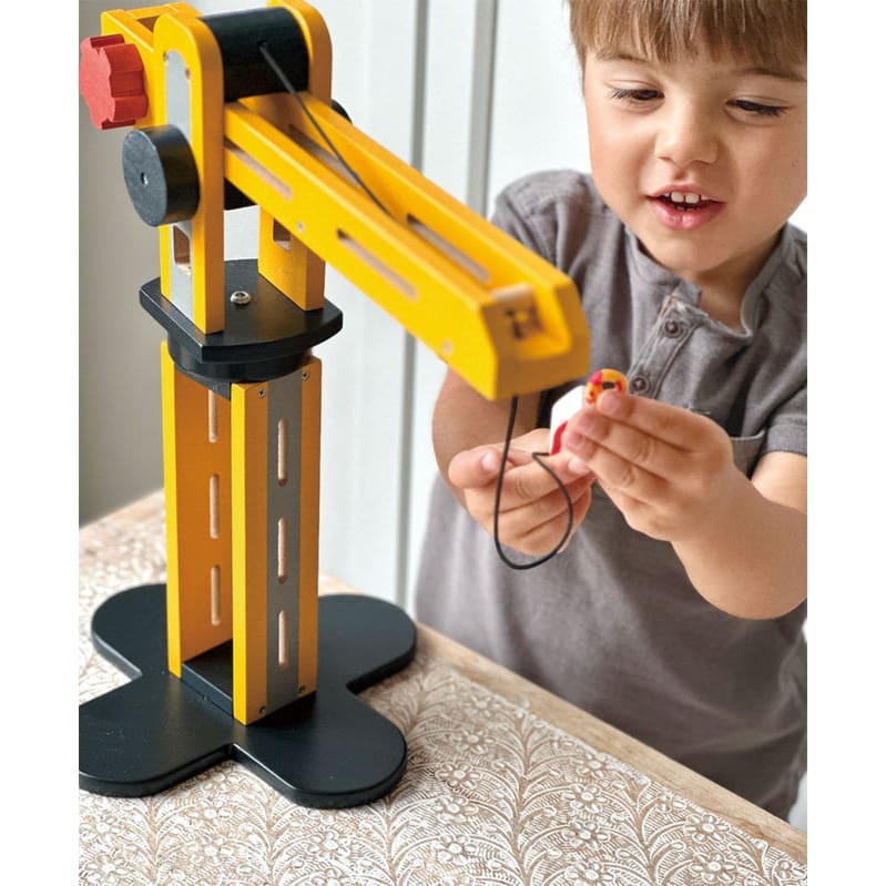 Big Yellow Crane - Wooden Toys