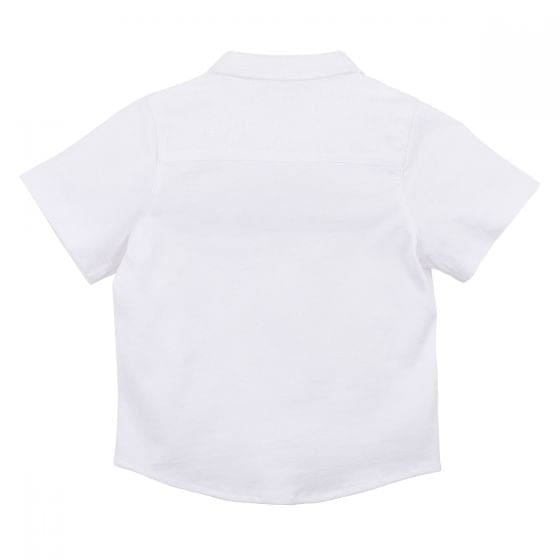 Boys - William White Knit Linen Shirt - Wear&gt;Kids&gt;Boys