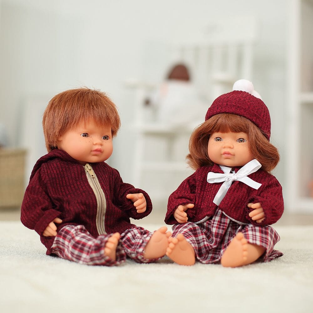 Caucasian Boy Doll Red Hair 38cm - Play&gt;Dolls &amp; Clothing
