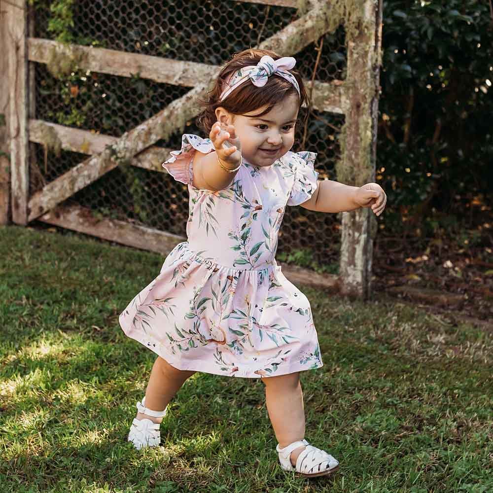 Cockatoo Organic Dress - Girls Baby Clothing