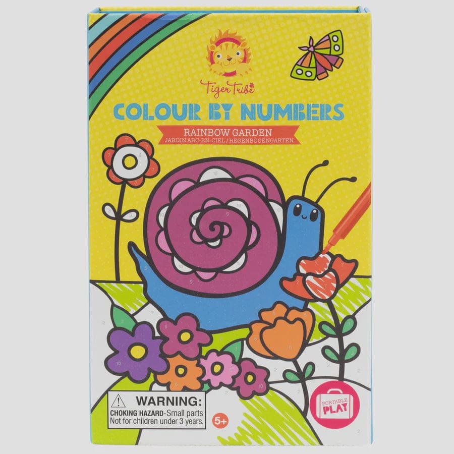Colour By Numbers - Rainbow Garden - Arts & Craft