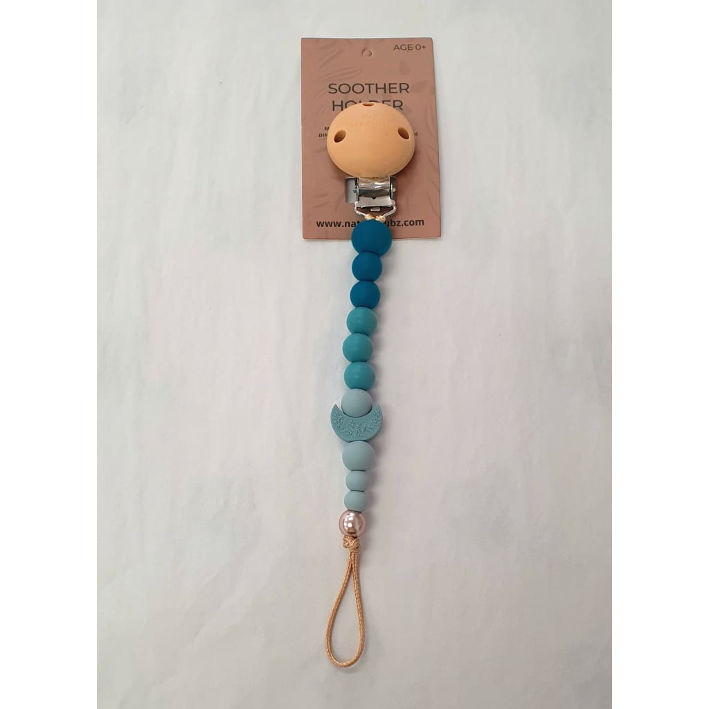 Crescent Moon Dummy Clip - Teal - Dummy Clips