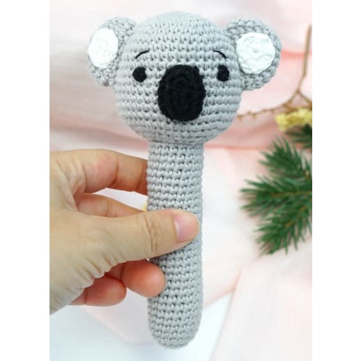 Crochet Hand Rattle - Petite Vous - Kiki Koala - Baby Rattles