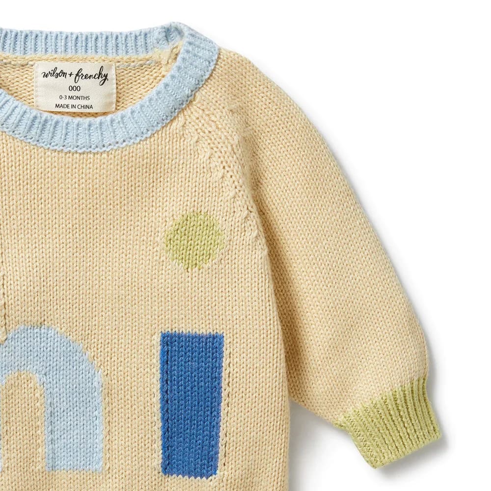 Dew Knitted Jacquard Jumper - Baby Boy Clothing