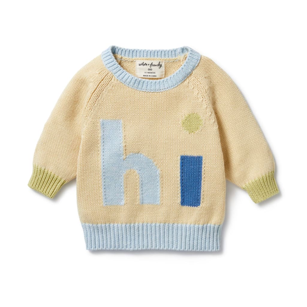 Dew Knitted Jacquard Jumper - Baby Boy Clothing