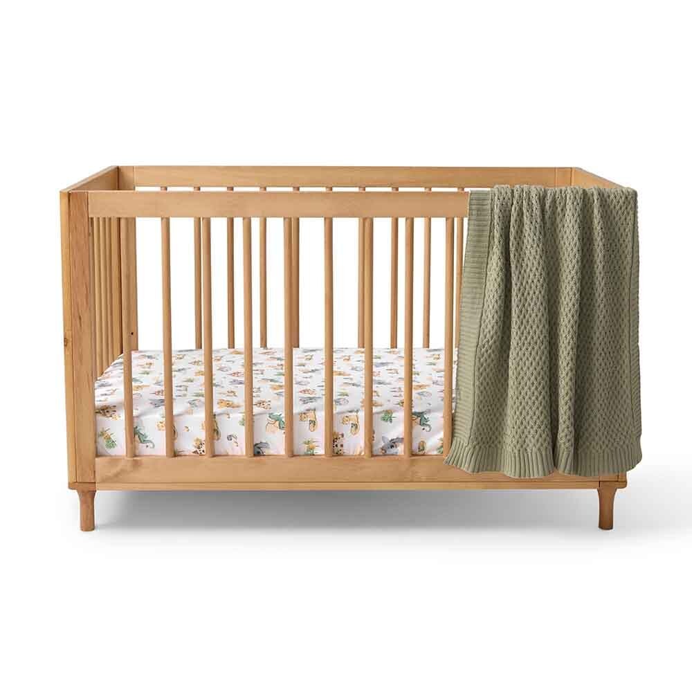 Dragon Organic Fitted Cot Sheet - Bassinet &amp; Cot Sheets