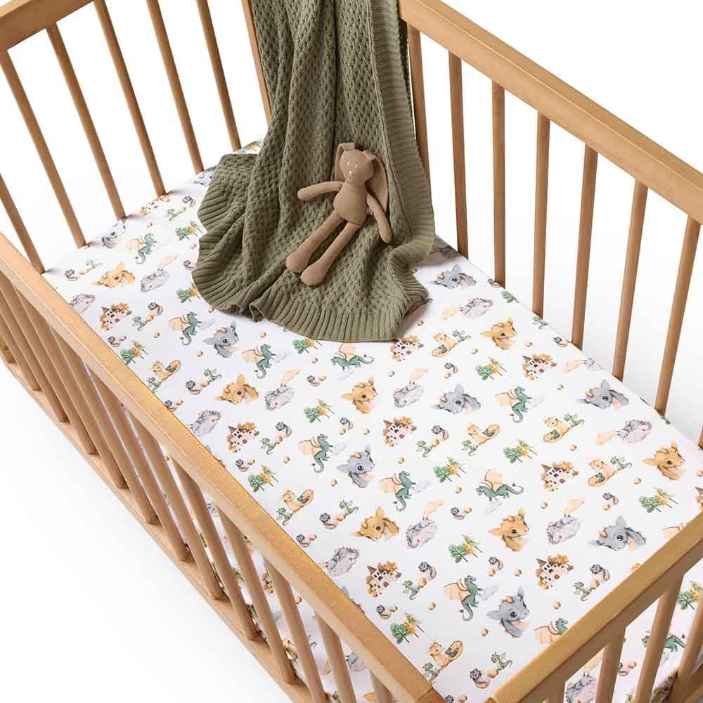Dragon Organic Fitted Cot Sheet - Bassinet & Cot Sheets