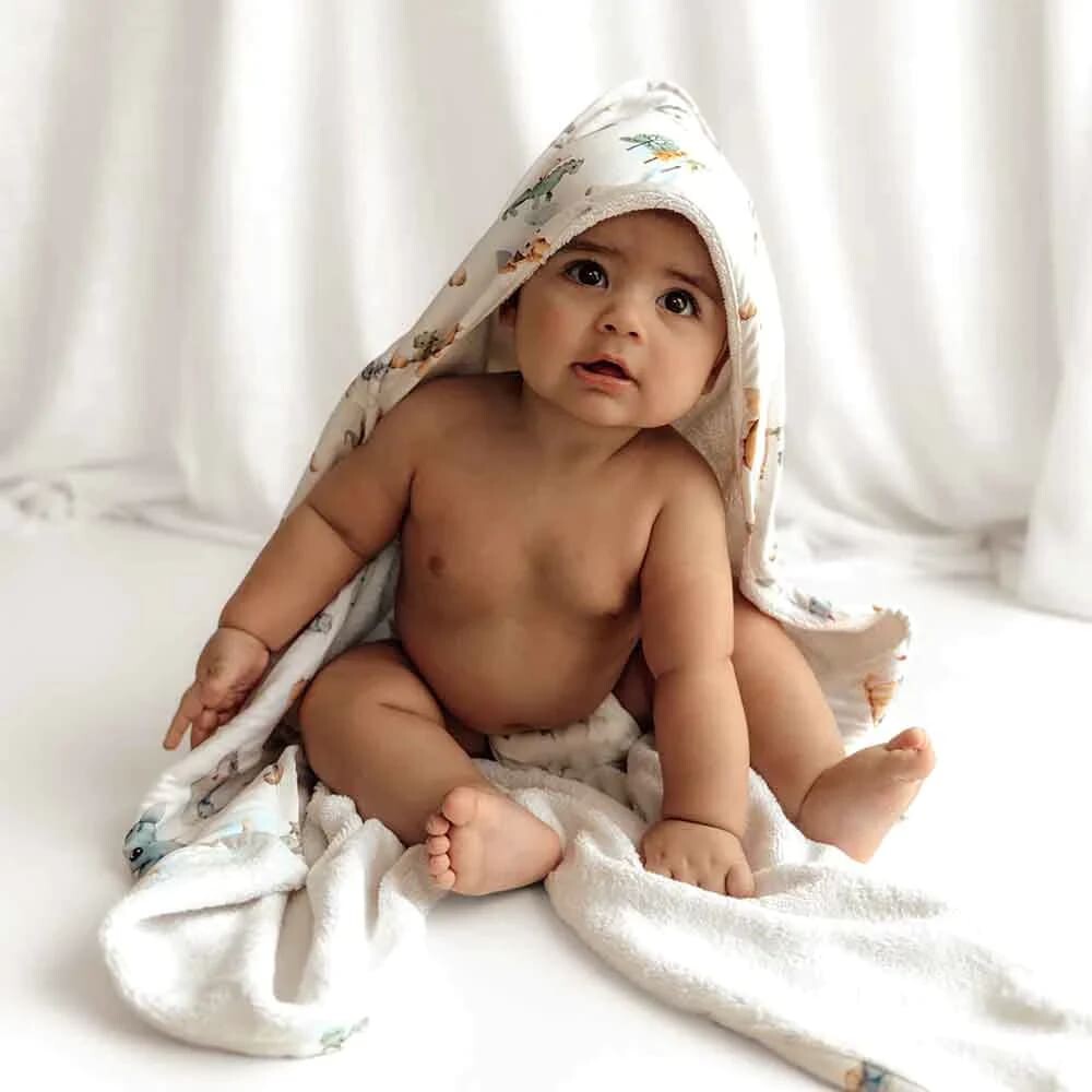 Dragon Organic Hooded Baby Towel - Hooded Towels