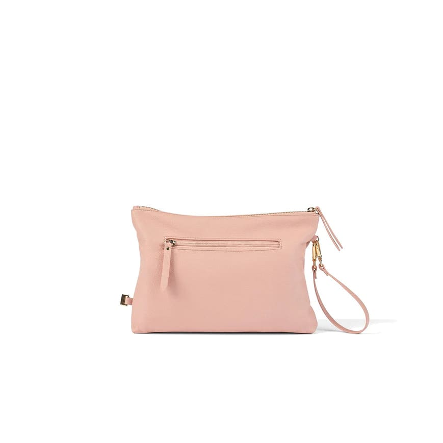 Faux Leather Nappy Changing Pouch - Pink - For Mum