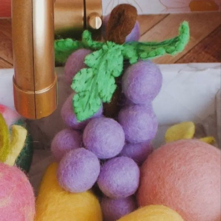 Felt Grapes - Kitchen Toys