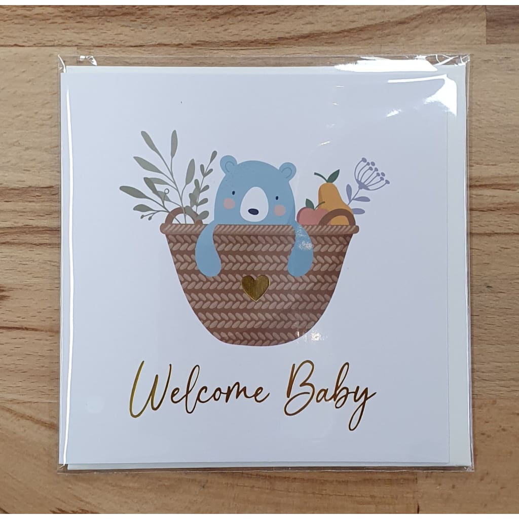 Greeting Card - Petite Vous - Bear Welcome Baby - Greeting Cards