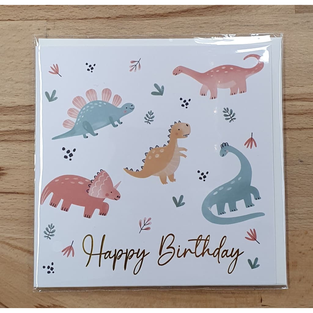 Greeting Card - Petite Vous - Happy Birthday Dinosaurs - Greeting Cards
