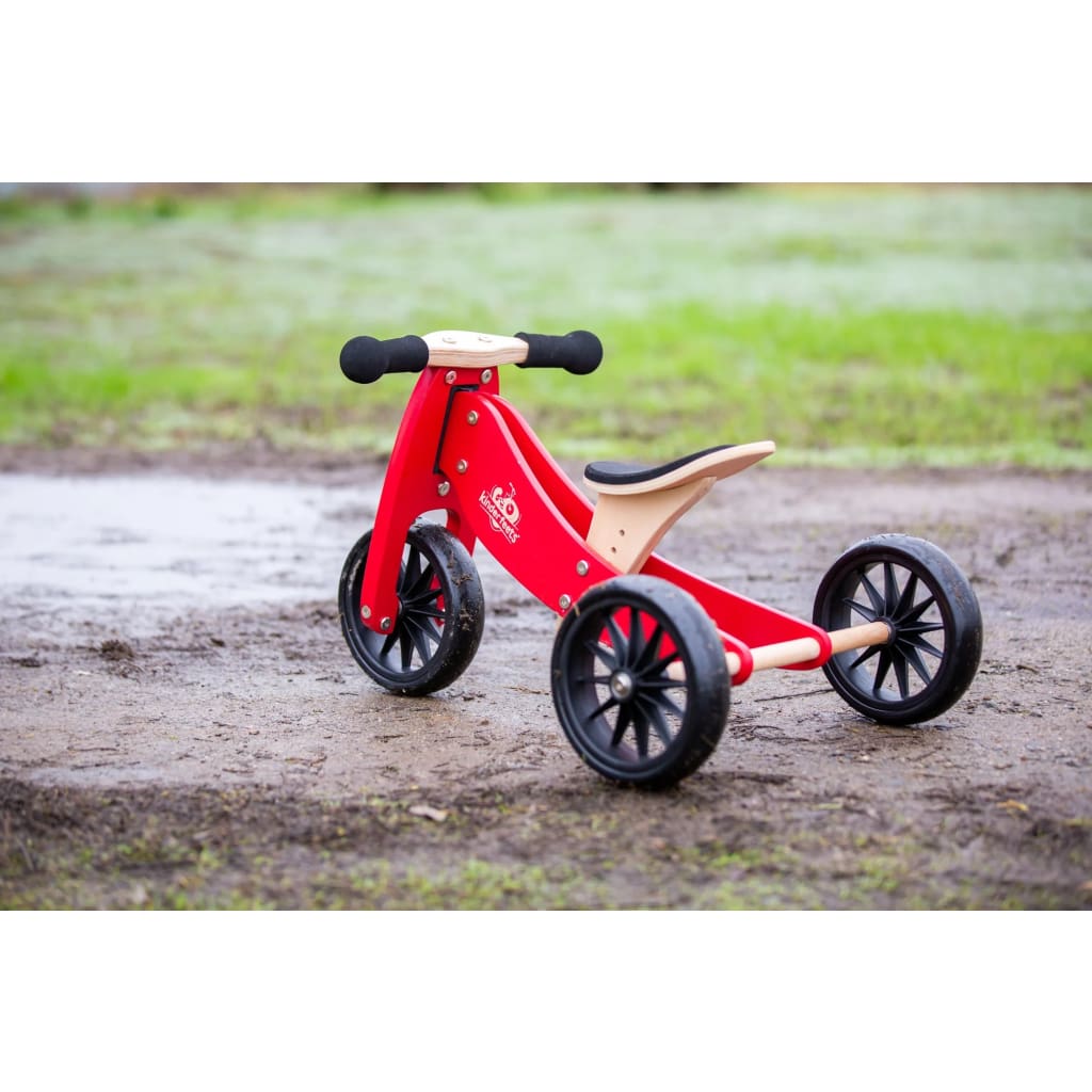 Kinderfeets - Tiny Tot 2 in 1 Trike - Cherry Red - General