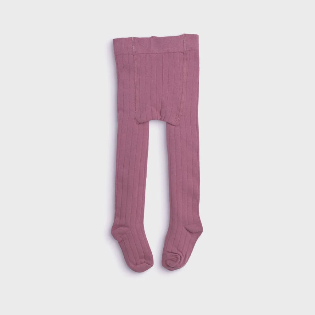 Knitted Tights - Plum - Tights