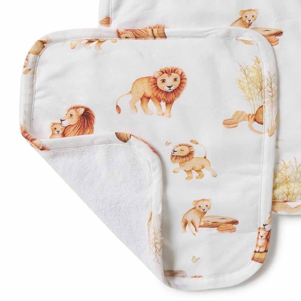 Lion Organic Wash Cloths - 3 Pack - Baby