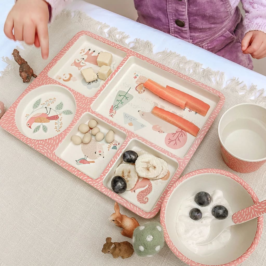 Love Mae Divided Plate Set - Woodland Friends - Eating & Drinking