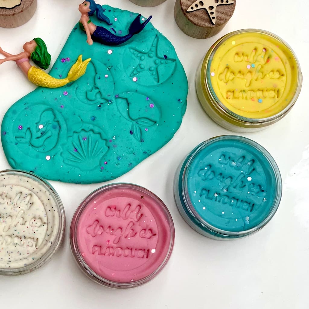 Mermaid Mint Glitter Playdough - Arts &amp; Craft
