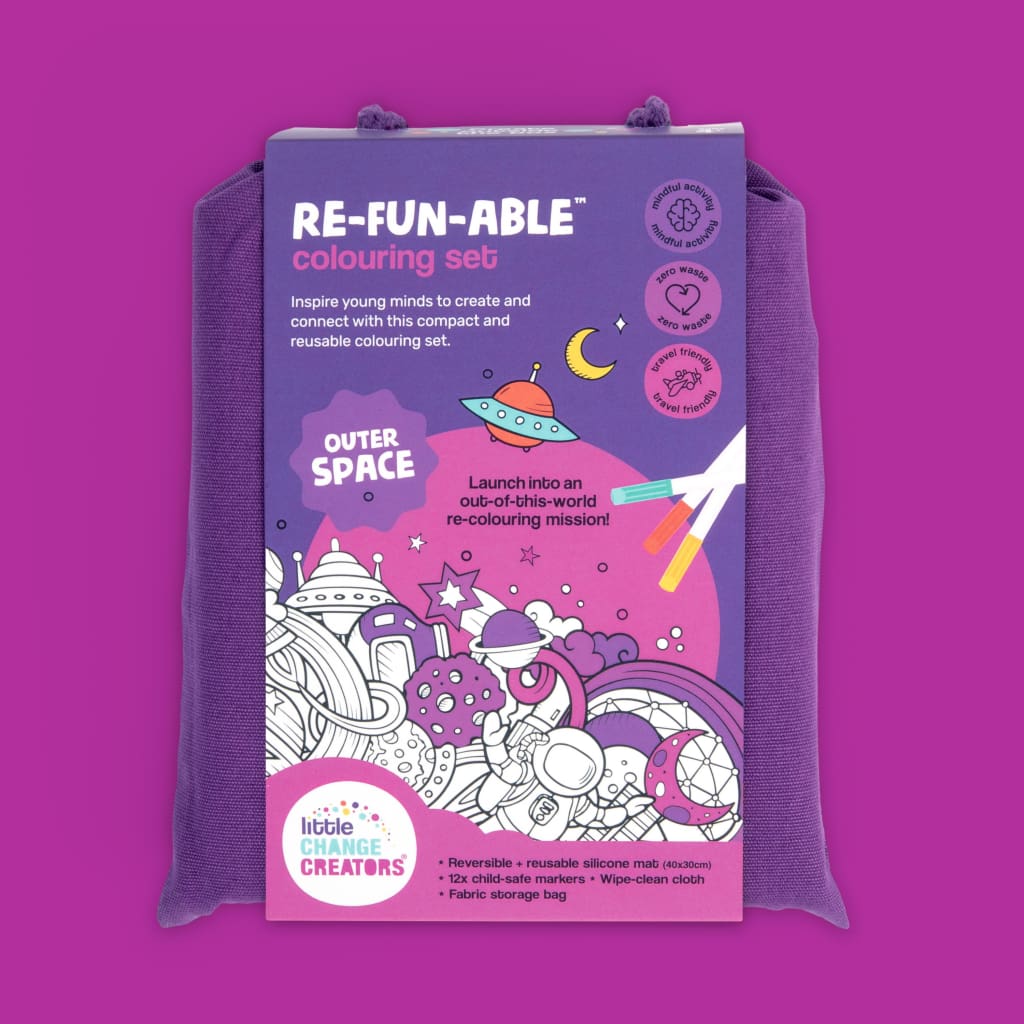 OUTER SPACE Re-FUN-able Colouring Set - Arts &amp; Crafts