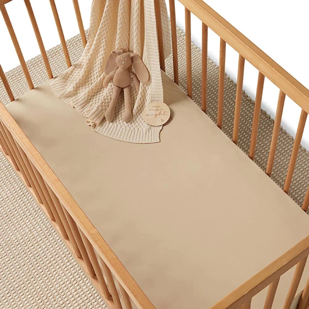 Pebble Organic Fitted Cot Sheet - Bassinet &amp; Cot Sheets