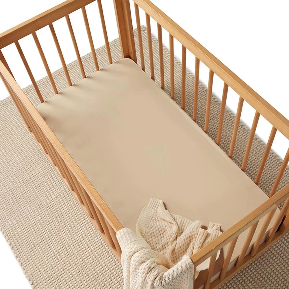 Pebble Organic Fitted Cot Sheet - Bassinet &amp; Cot Sheets