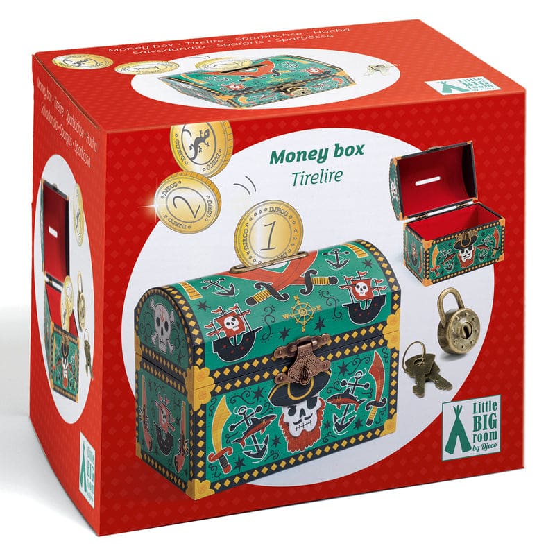 Pirates Money Box - Wooden Toys