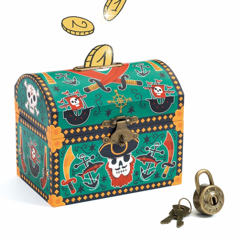 Pirates Money Box - Wooden Toys