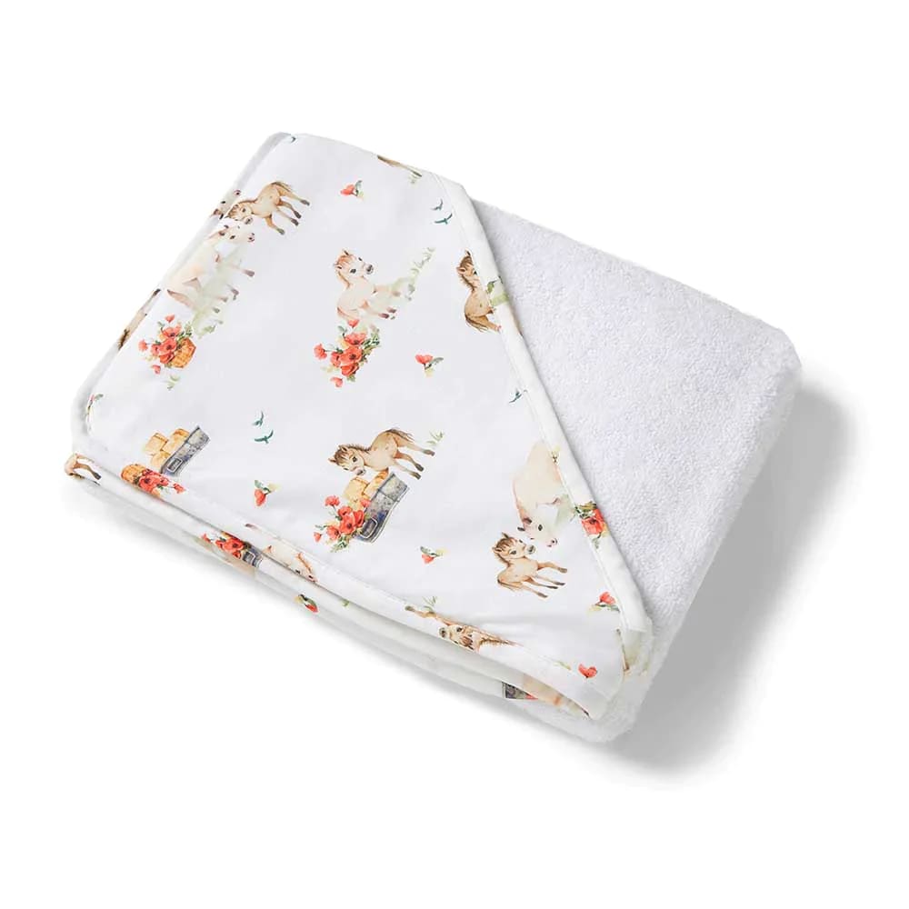 Pony Pals Organic Hooded Baby Towel - Towels