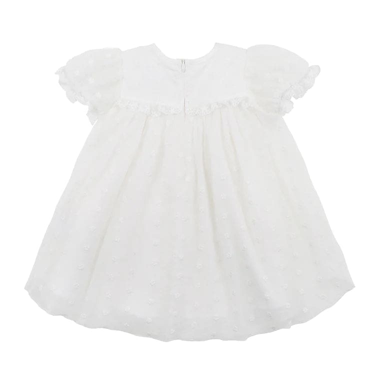 Puff Sleeve Lace Dress - Girl’s Clothes