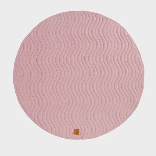 Quilted Reversible Linen Playmat - Blush Pink - Play Mats