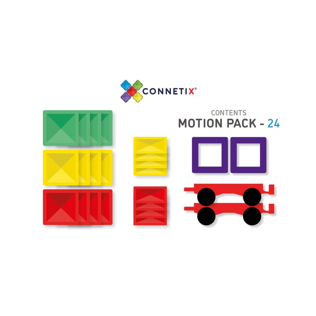 Rainbow Motion Pack 24 Piece - Magnetic Toys