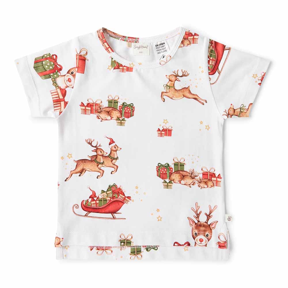 Reindeer Organic T-Shirt - Boys Baby Clothing