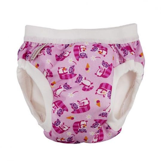 Reusable Toilet Training Pants - Pink Raccoon - Large 9-12kg - Girls Baby Clothing