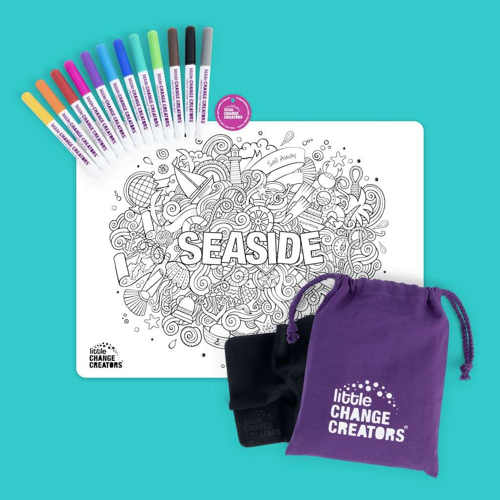 SEASIDE Re-FUN-able Colouring Set - Arts & Crafts