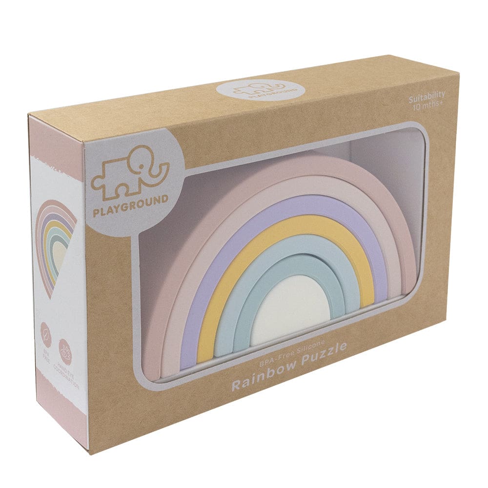 Silicone Rainbow Puzzle - Rose - Baby