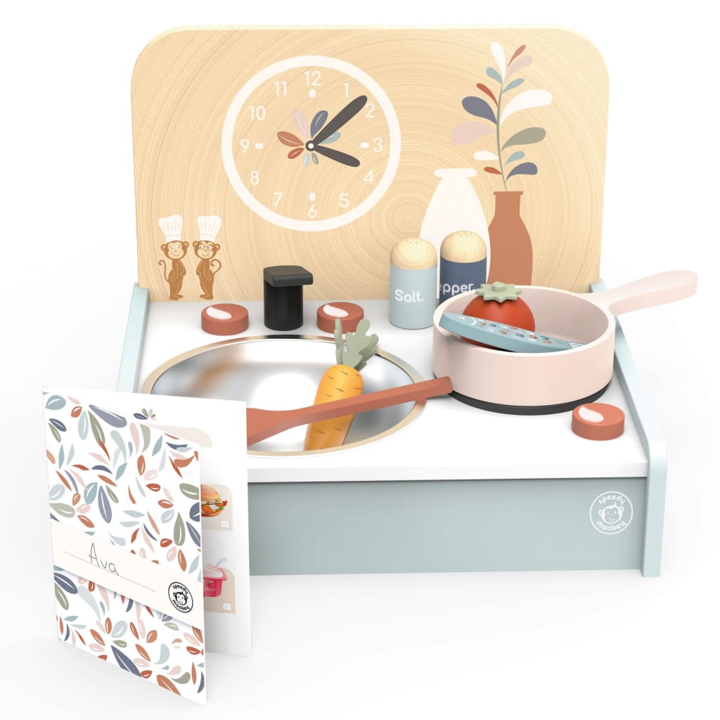 Table Kitchen with 8 Accesories - Kitchen Toys