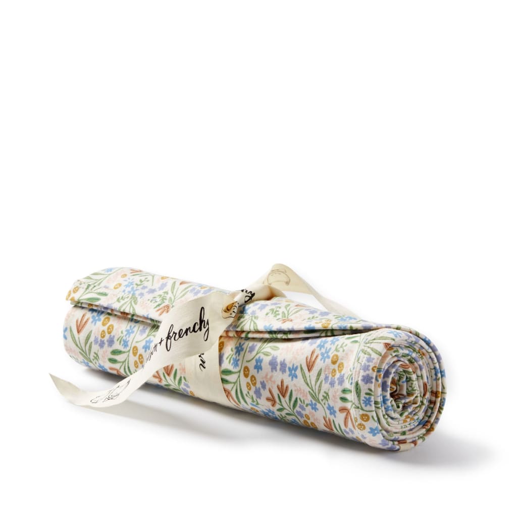 Tinker Floral Organic Bunny Rug - Muslins &amp; Swaddle Wraps