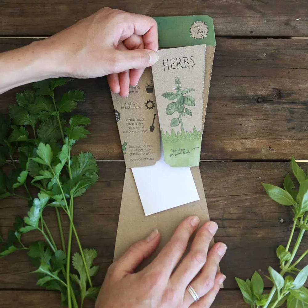 Trio of Herbs Gift of Seeds - play