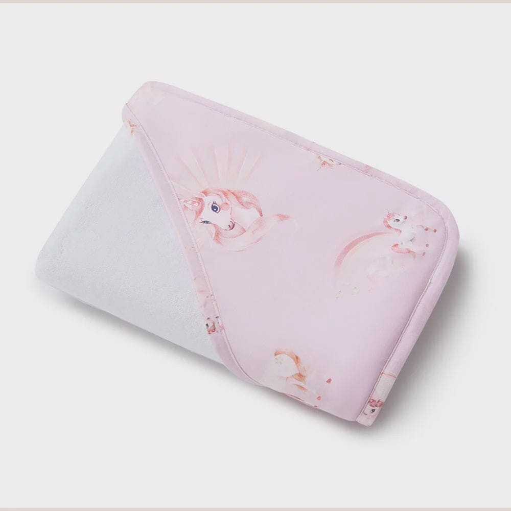 Unicorn Organic Hooded Baby Towel - Hooded Towels