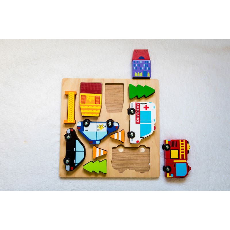 Vehicle Puzzle with Magnets - Puzzles