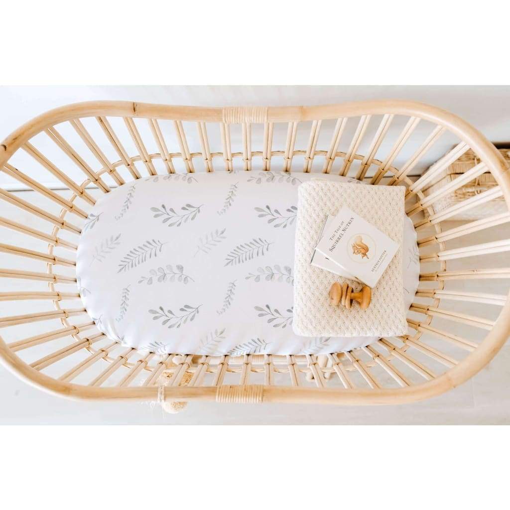 Fitted Bassinet Sheet/Change Pad Cover Wild Fern - Sleep>Bedding