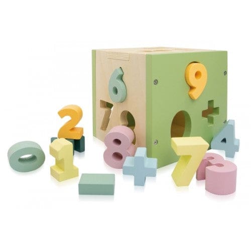 Wooden Sorting Box and Book - Numbers - Sorting & Stacking