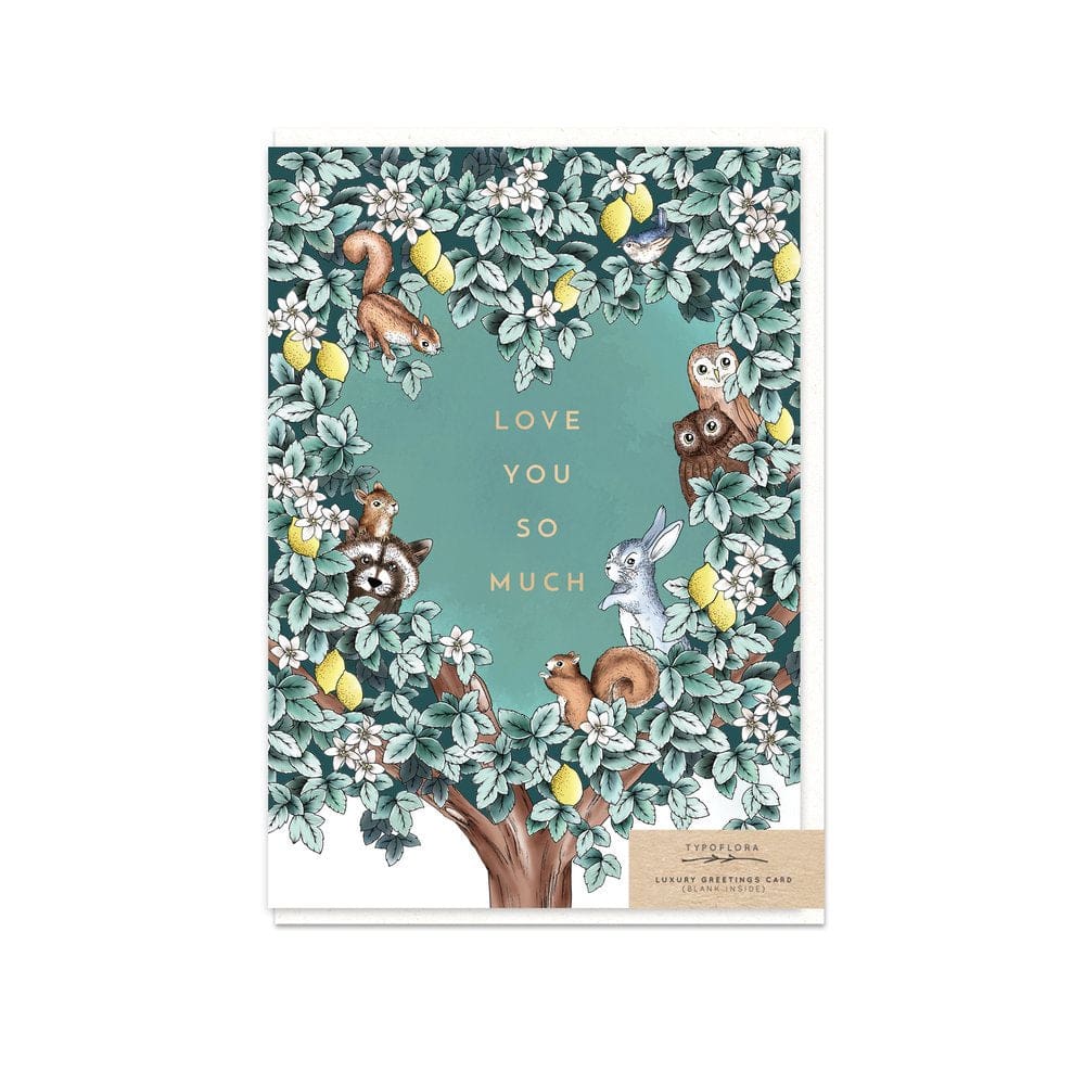 Woodland Love You So Much Card - Greeting Cards