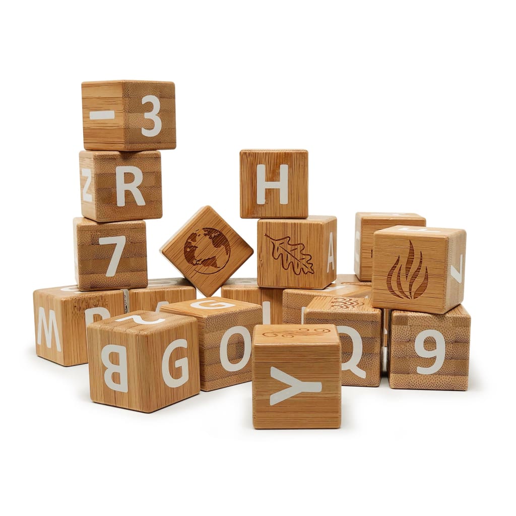 Bamboo ABC Blocks - Toys