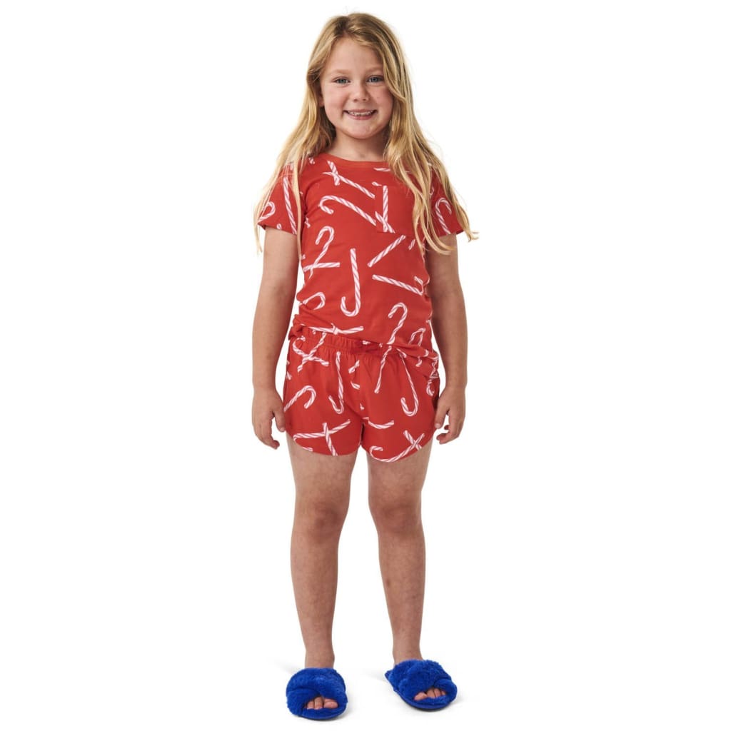 Candy Cane Red Short Sleeve Tee & Short Set - Wear>Kids>Boys