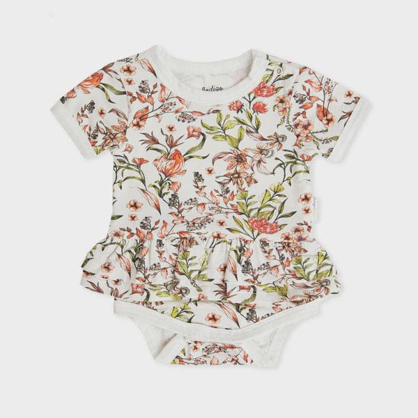 Julie Ruffle Bodysuit - Floral Blossom - Baby Clothes