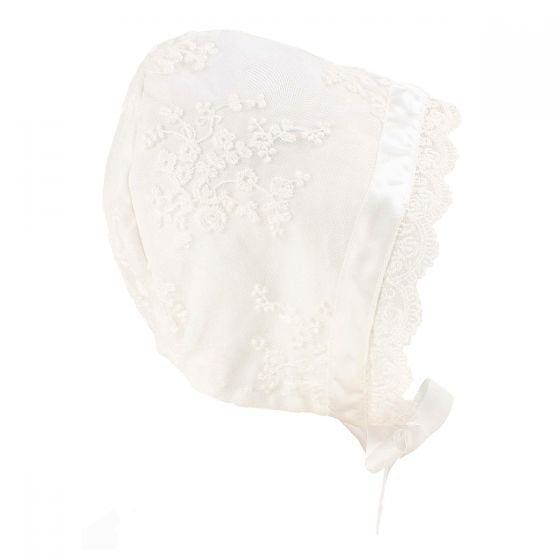 Ivory Lace Bonnet - Wear&gt;Babies&gt;Neutral