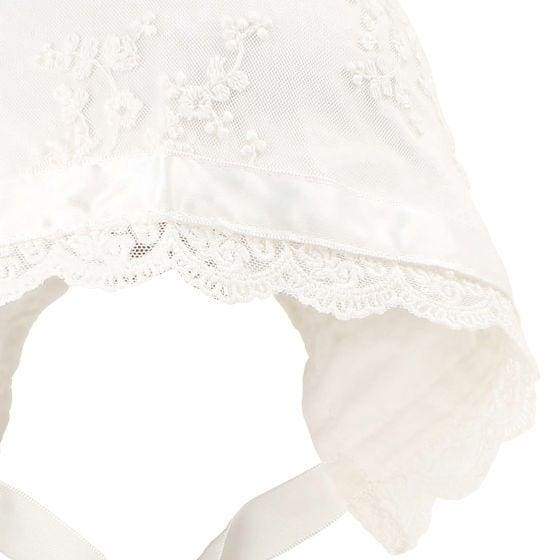 Ivory Lace Bonnet - Wear&gt;Babies&gt;Neutral