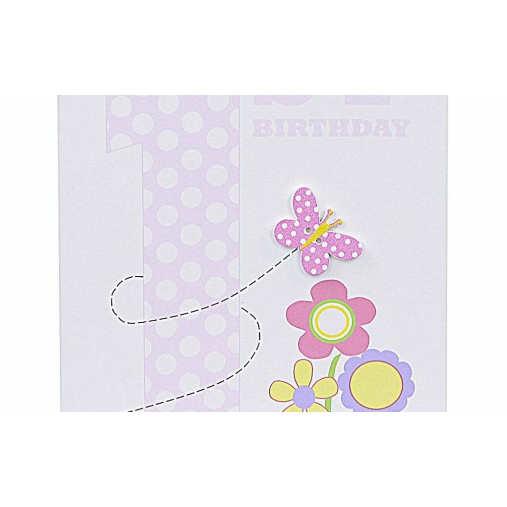 Lil’s Cards - Assorted - 1st Birthday Butterfly - accessories